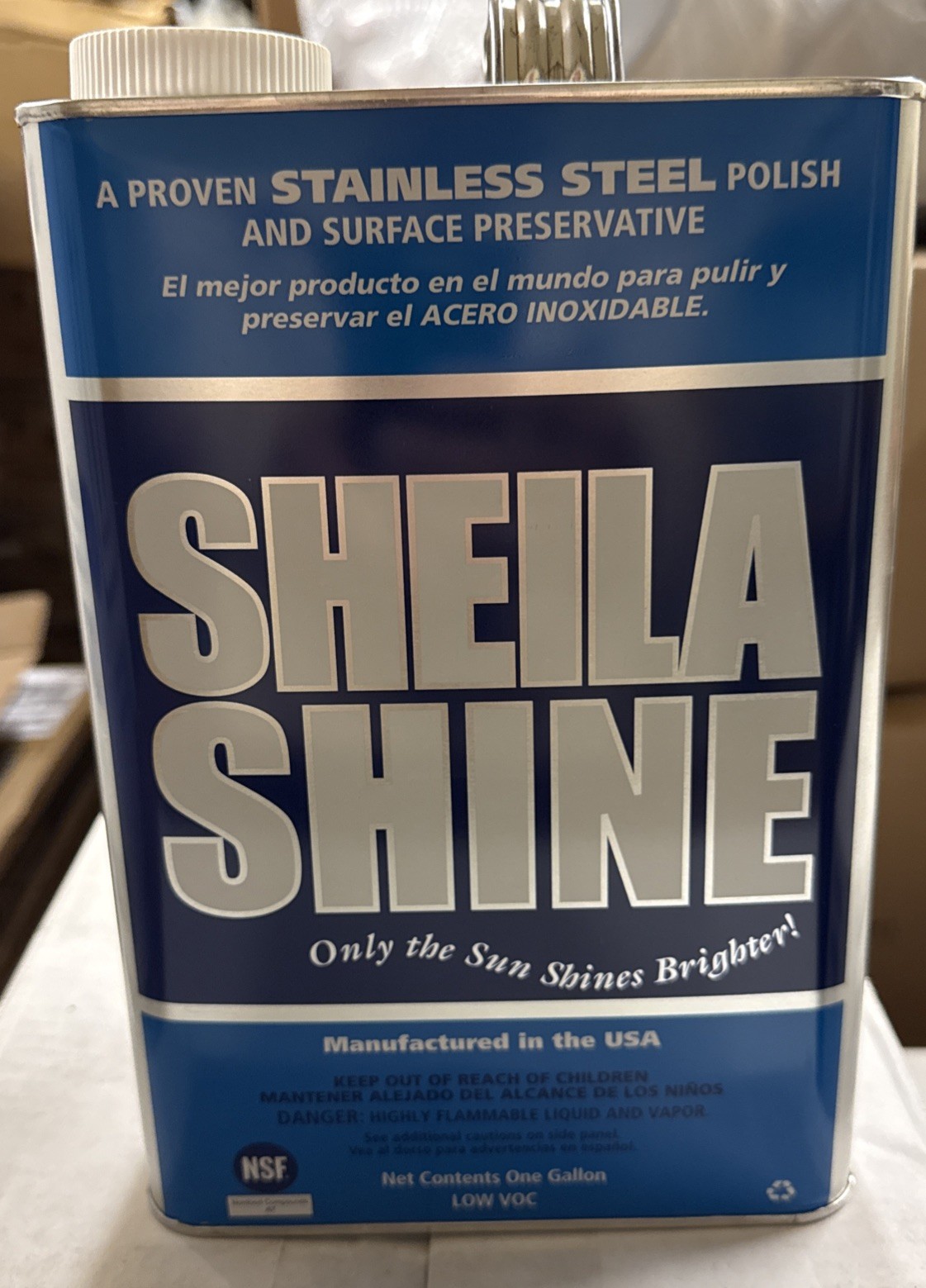 Sheila Shine SSCA128 1 gal Low VOC Stainless Steel Cleaner & Polish (4/CT) New