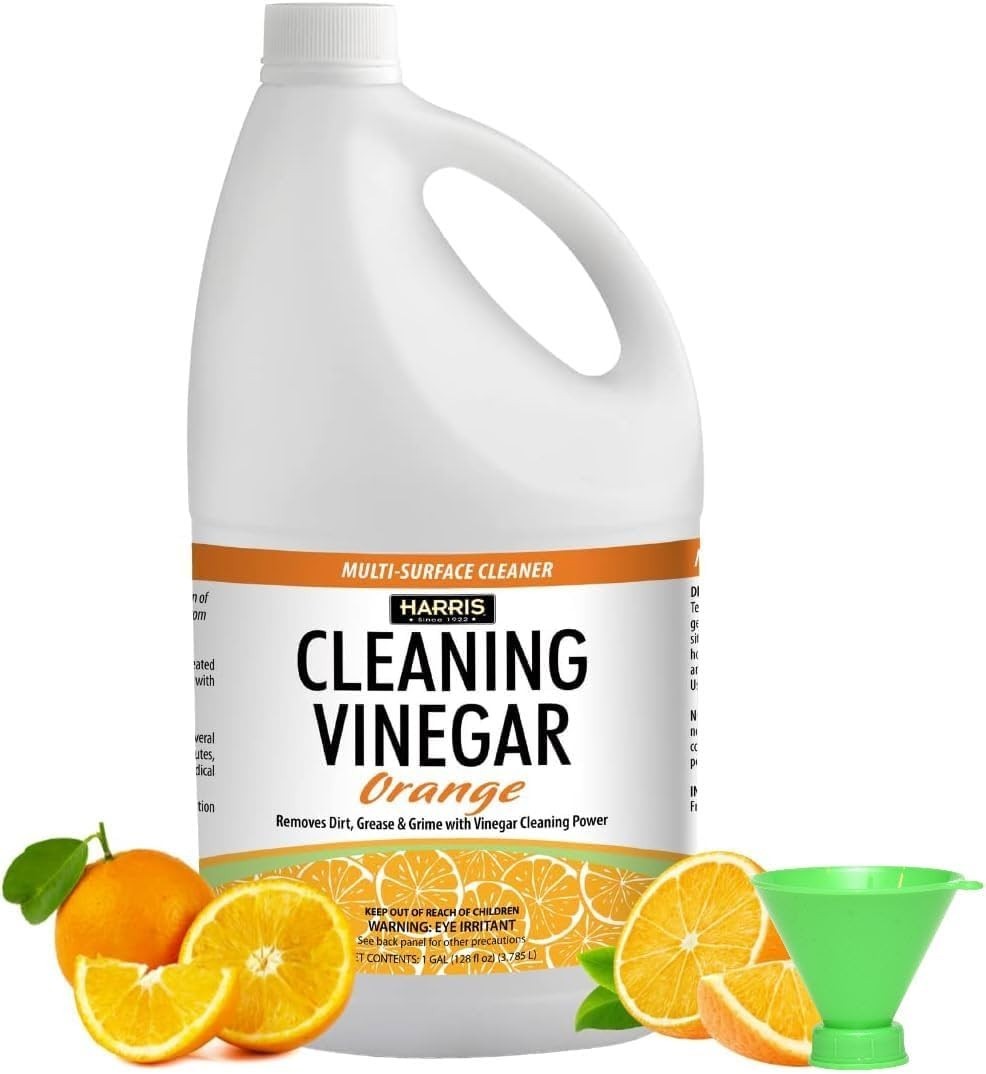 Natural 128oz Multi-Purpose White Vinegar Cleaner with Refreshing Orange Scent