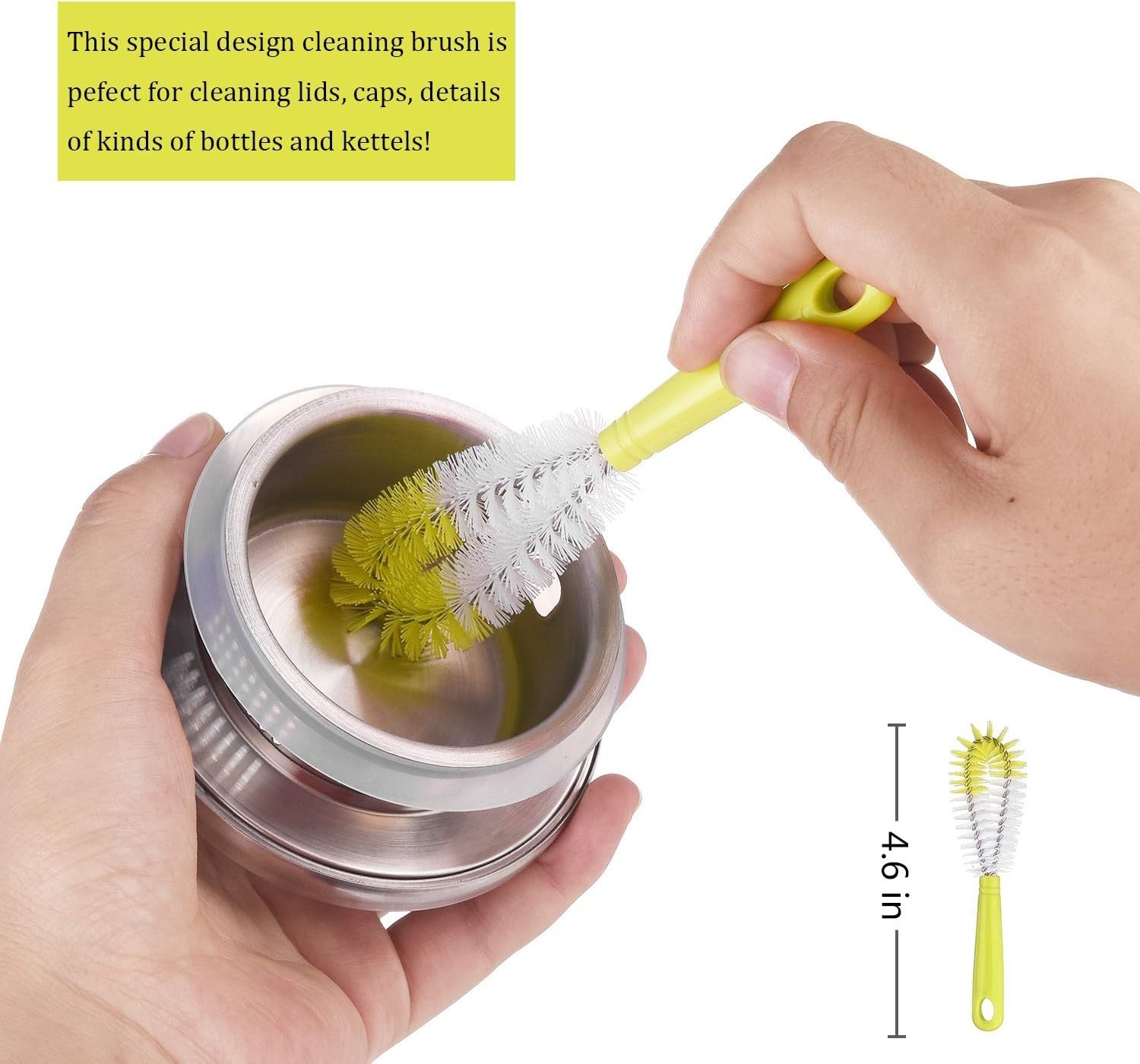 8-Pack Bottle Cleaning Brush Set – Long Bottle Cleaner for Washing Beer/Wine Nar
