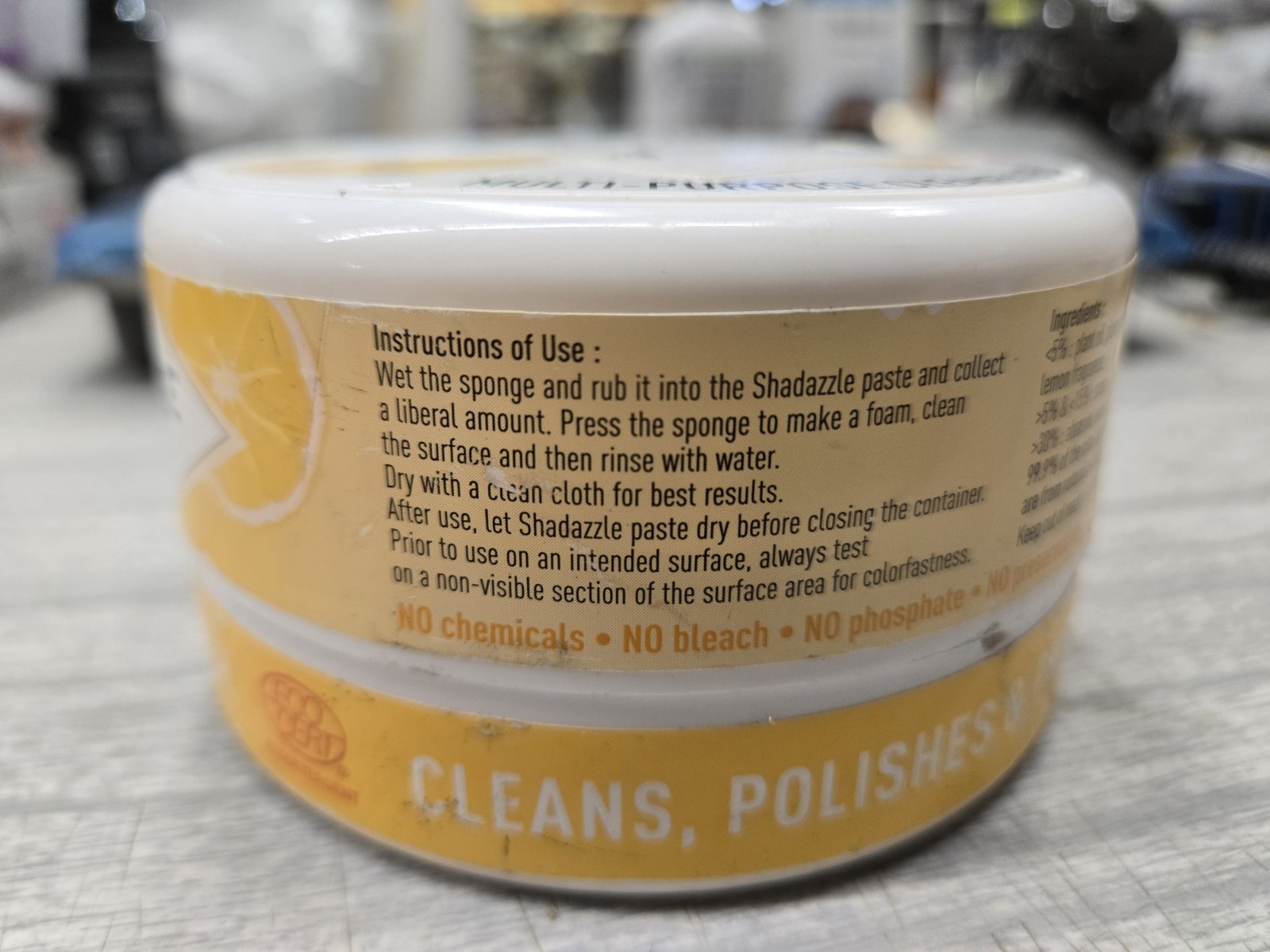 Shadazzle Natural All Purpose Cleaner and Polish – Eco friendly – Lemon