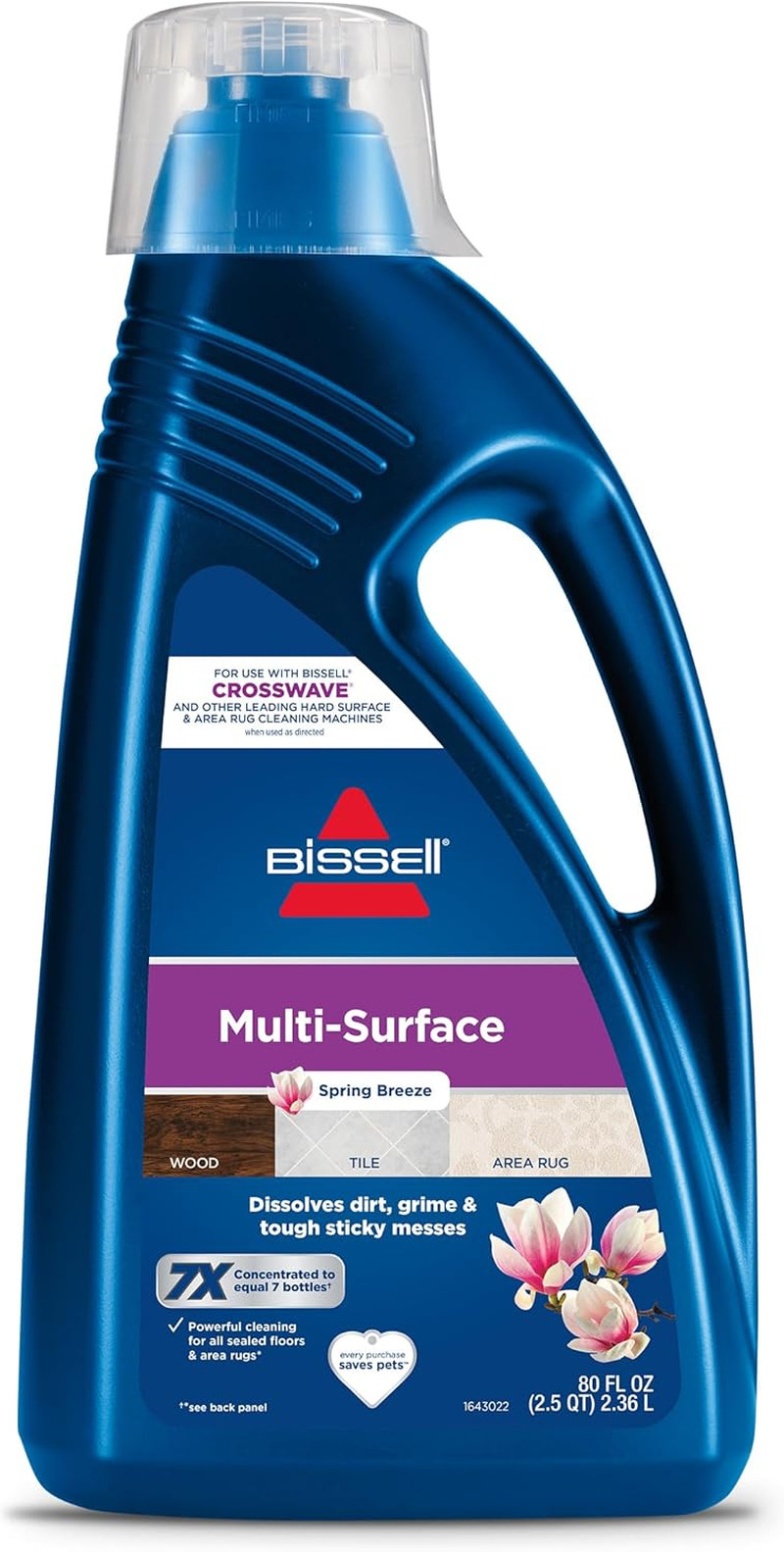 Bissell Multisurface Floor Cleaning Formula for Crosswave and Spinwave (80 Oz),
