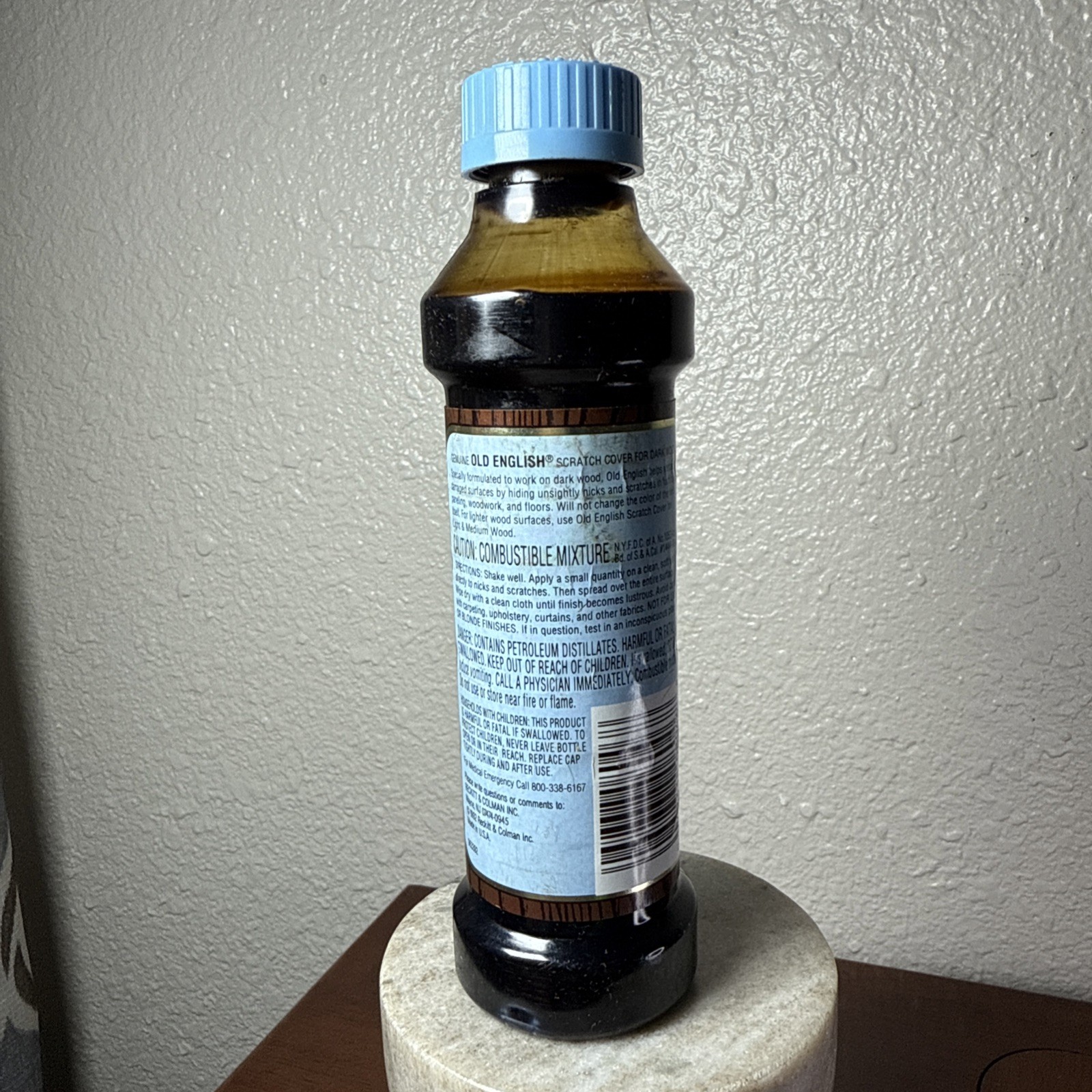 Vtg 1990s Reckitt & Colman Inc. OLD ENGLISH Scratch Cover For Dark Wood 90% Full