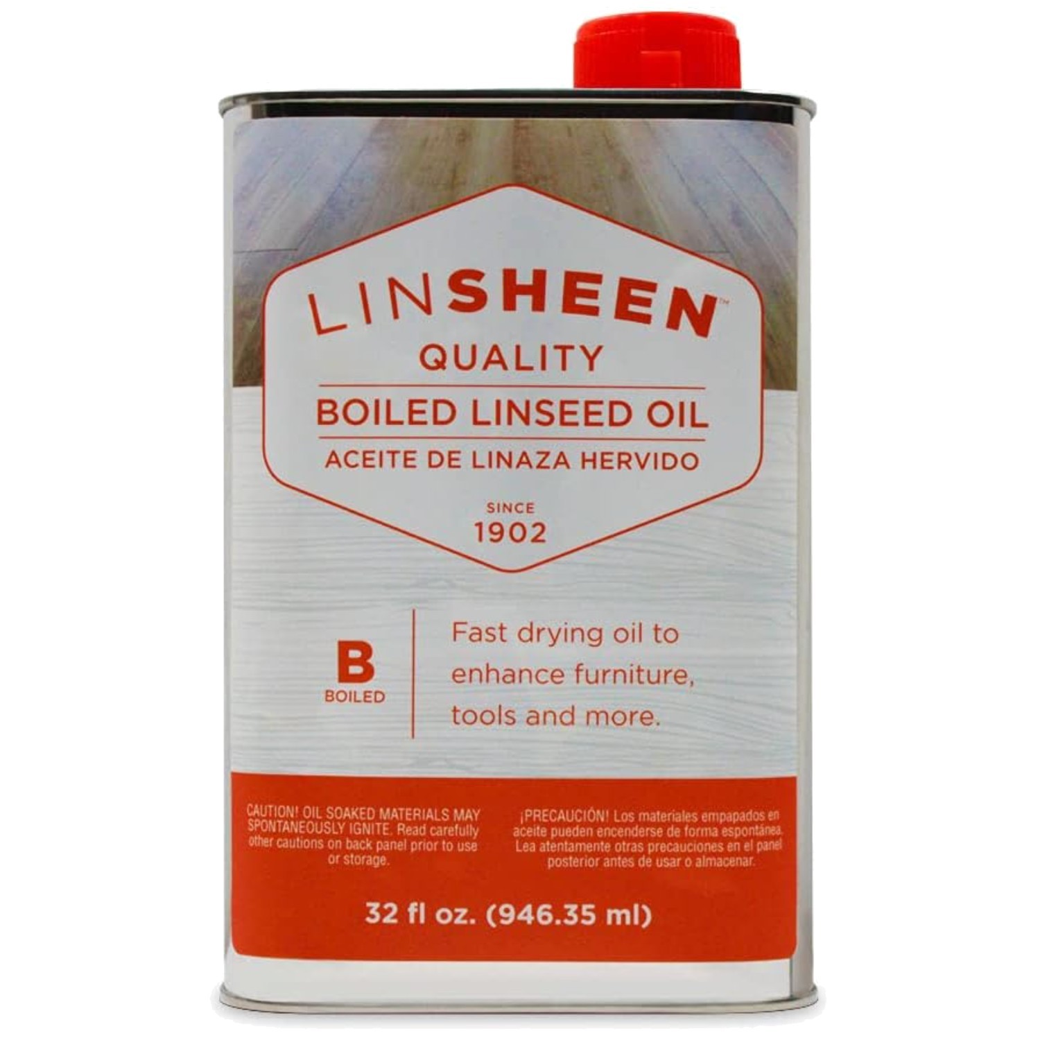 Boiled Linseed Oil for Floors & Sports Equipment – 32oz