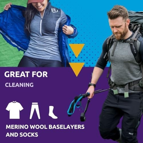 Wool Wash 1000ml Merino Cleaner Deodorizer Machine Wash Safe PFAS Free