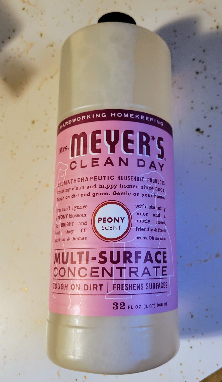 32 fl Oz Mrs Meyer’s Clean Day Multi-Surface Cleaner Concentrate Peony Scent NEW