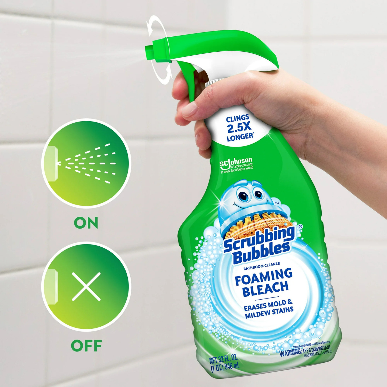 8pk Scrubbing Bubbles 32 Fluid ounce(s) Fresh Foam Multipurpose Bathroom Cleaner