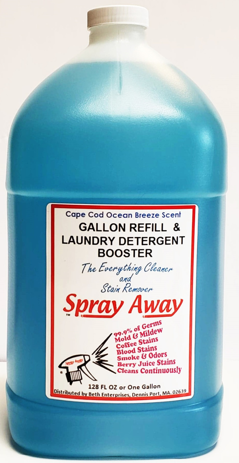 Spray Away Cleaner & Stain Remover Gallon Refill in the Ocean Breeze Scent