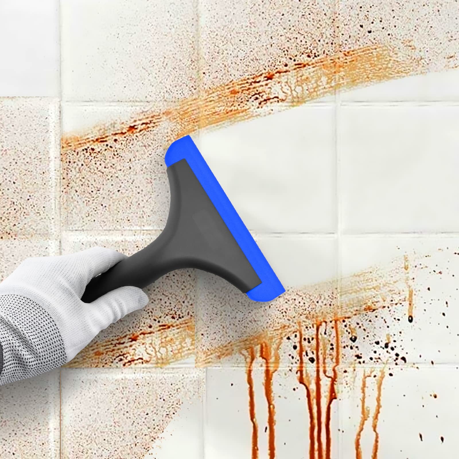 6” Small Silicone Squeegee 5-inch Handy Small Rubber Window Shower Squeegee …