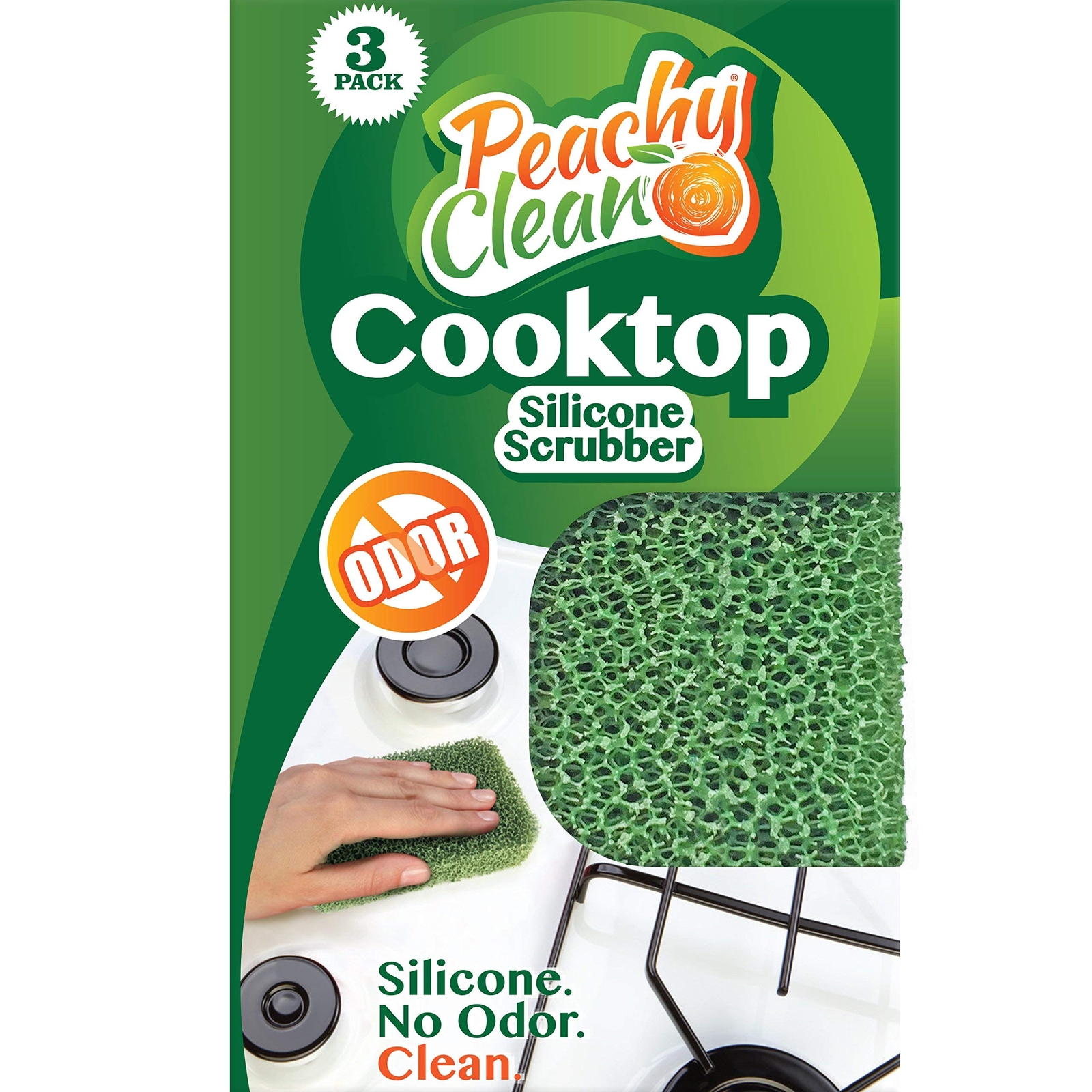 Silicone Scrubber qty 3 Cooktop Scrubber
