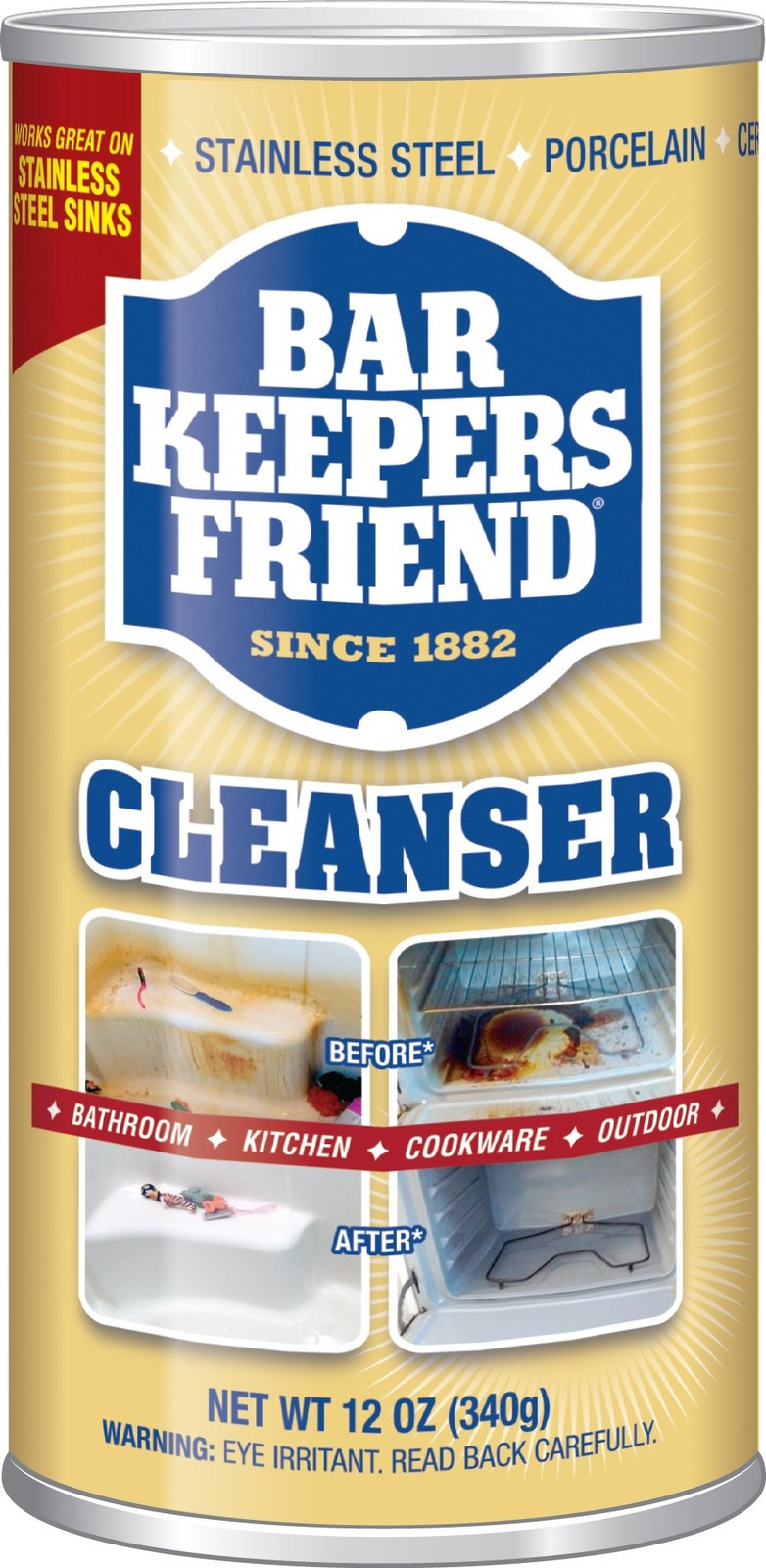 Powder Cleanser (12 oz – 4-pack) – Multipurpose Cleaner & Stain Remover – Bat…