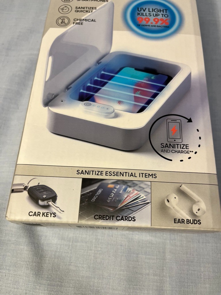 Sharper Image UV-Zone Phone & Small Item Sanitizer, NIB
