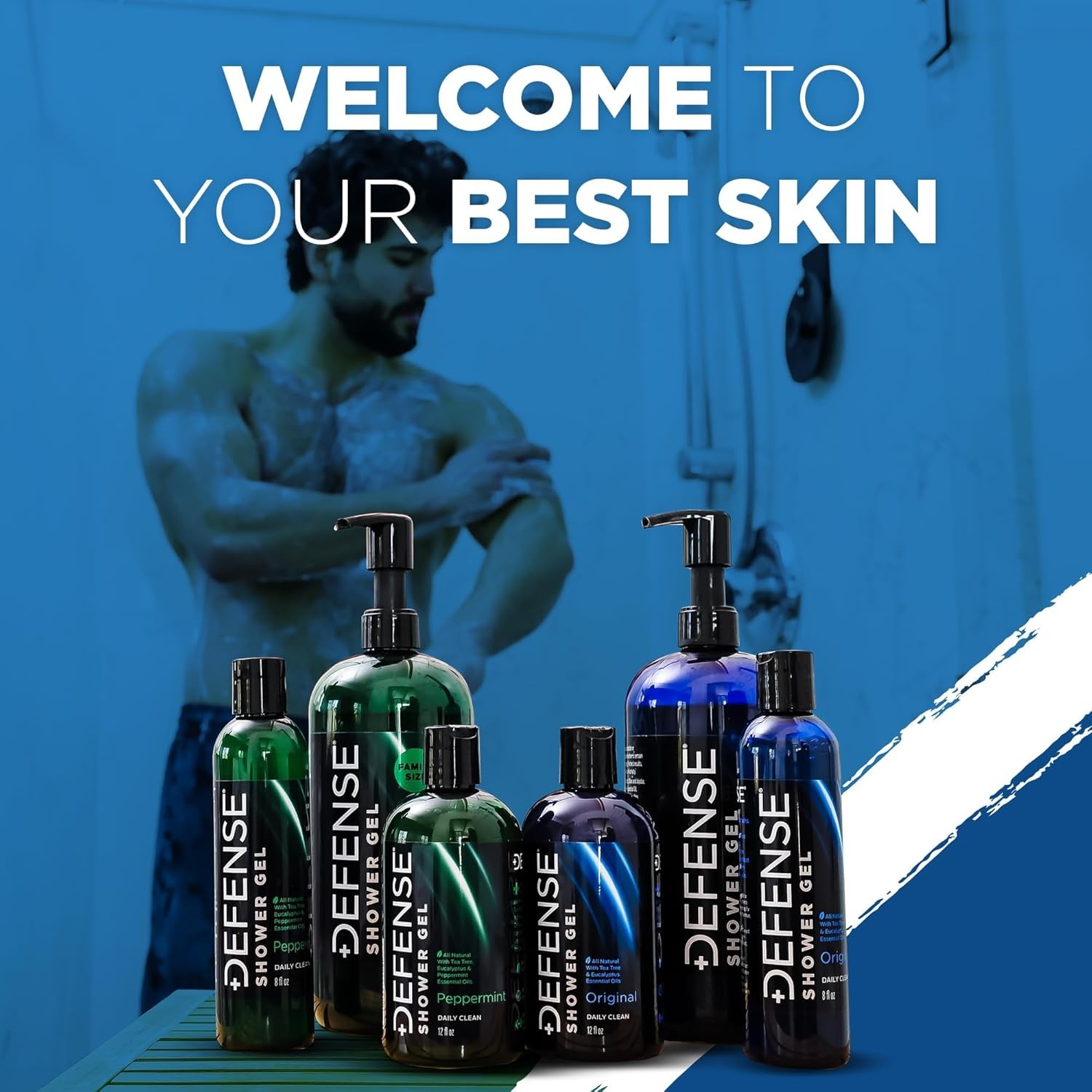 Defense Soap Tea Tree Body Wash | All Natural Organic Shower Soap for Athletes