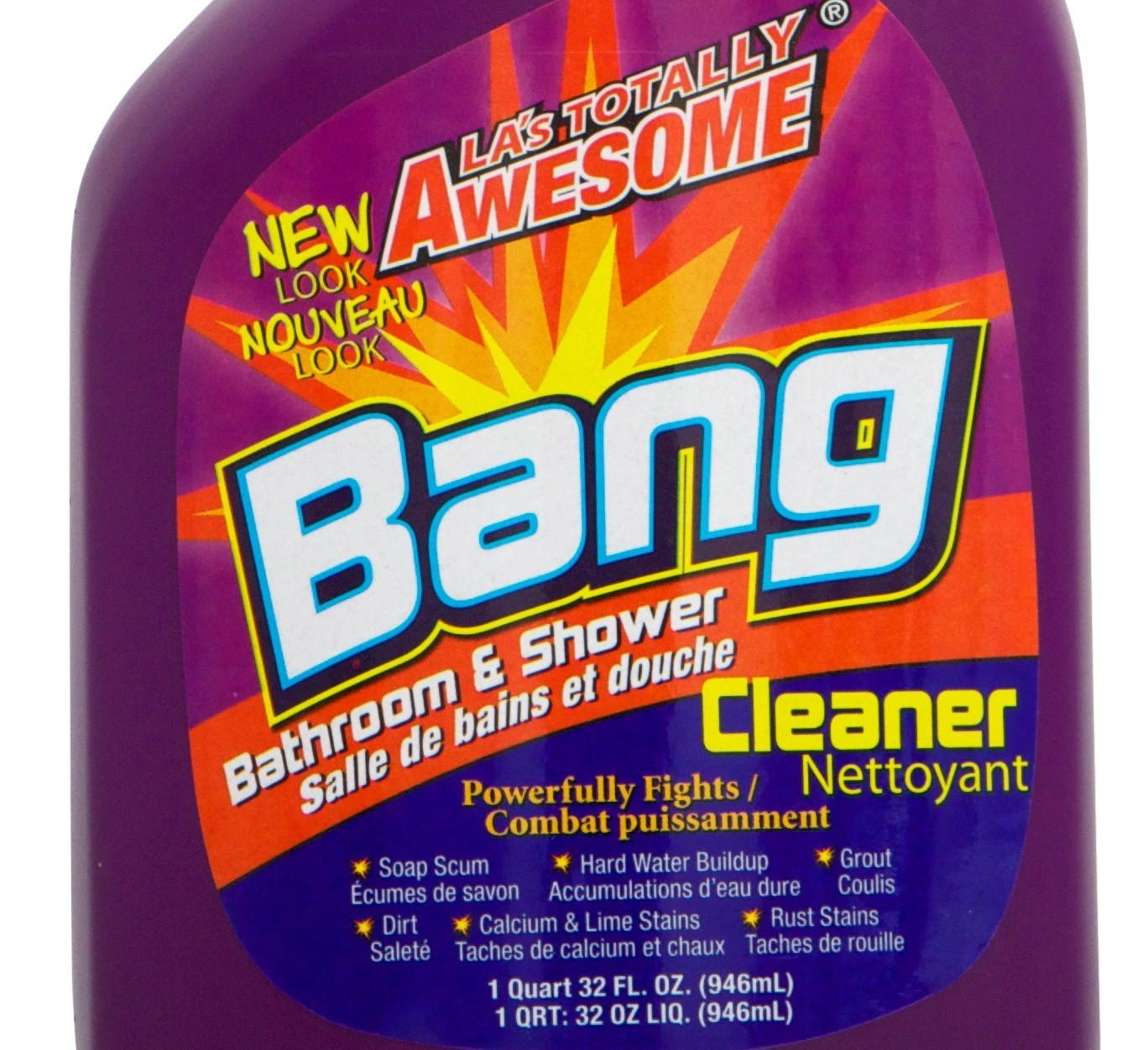 4 PACK- LA’s Totally Awesome Bang Bathroom and Shower Cleaner 32 Oz. (Each)