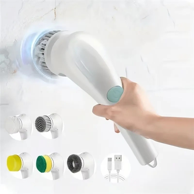 Multi-functional Electric Cleaning Brush for Kitchen and Bathroom – Wireless