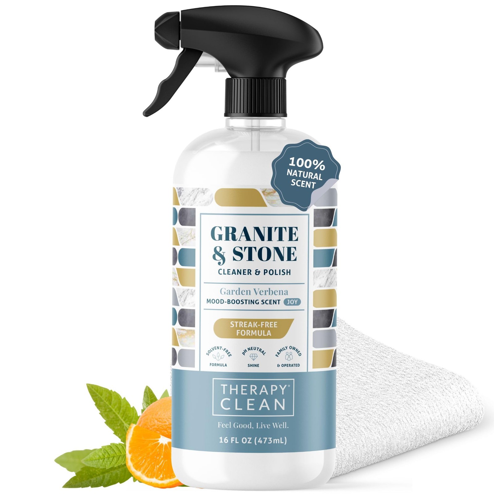 Granite & Stone Cleaner and Polish, pH Neutral, Marble & Quartz