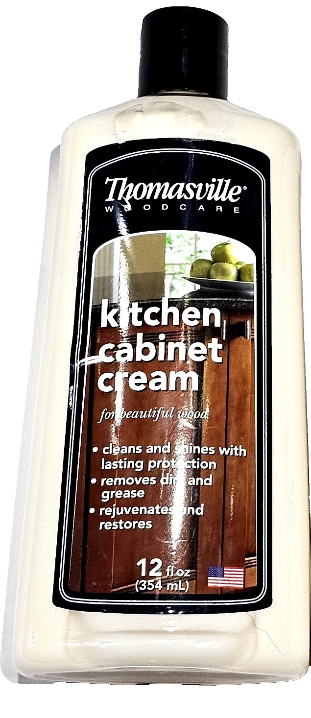 Thomasville Kitchen Cabinet Cream For Wood Cleans Shines Protects 12oz FREE SHIP