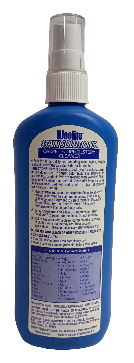 Woolite Stain Solutions Protein & Liquid Stains Carpet Cleaner 8.5 Oz.