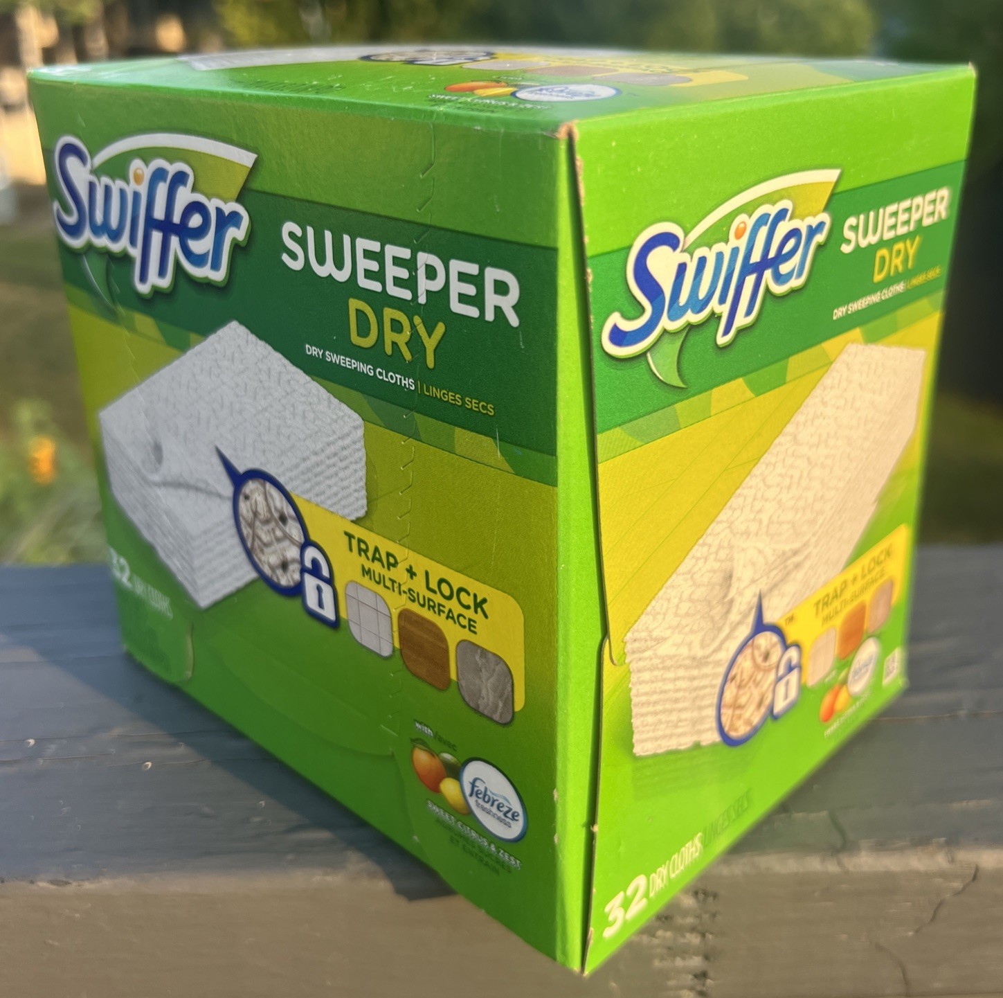 Swiffer Sweeper Dry Sweeping Cloth Refills Febreze Sweet Citrus & Zest 32 Ct NEW