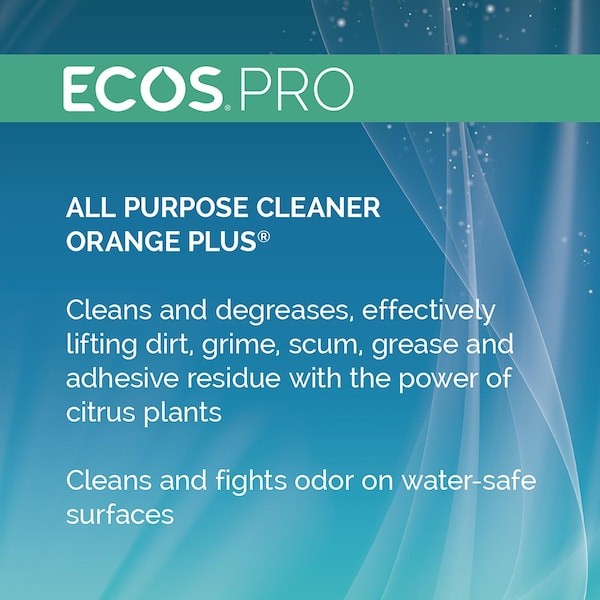 Ecos Pro Pl9706/04 All Purpose Cleaner, Jug, 1 Gal, Orange, 4 Pk