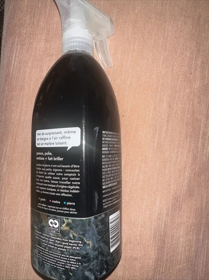 1-Method Daily Granite Cleaner Apple Orchard 28 Fl oz Cleans and Polishes