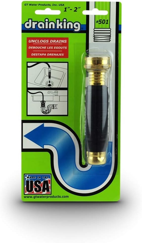 Effortless Drain Cleaning with Drain King 501 for Bathroom and Pool (1-2 Inch)