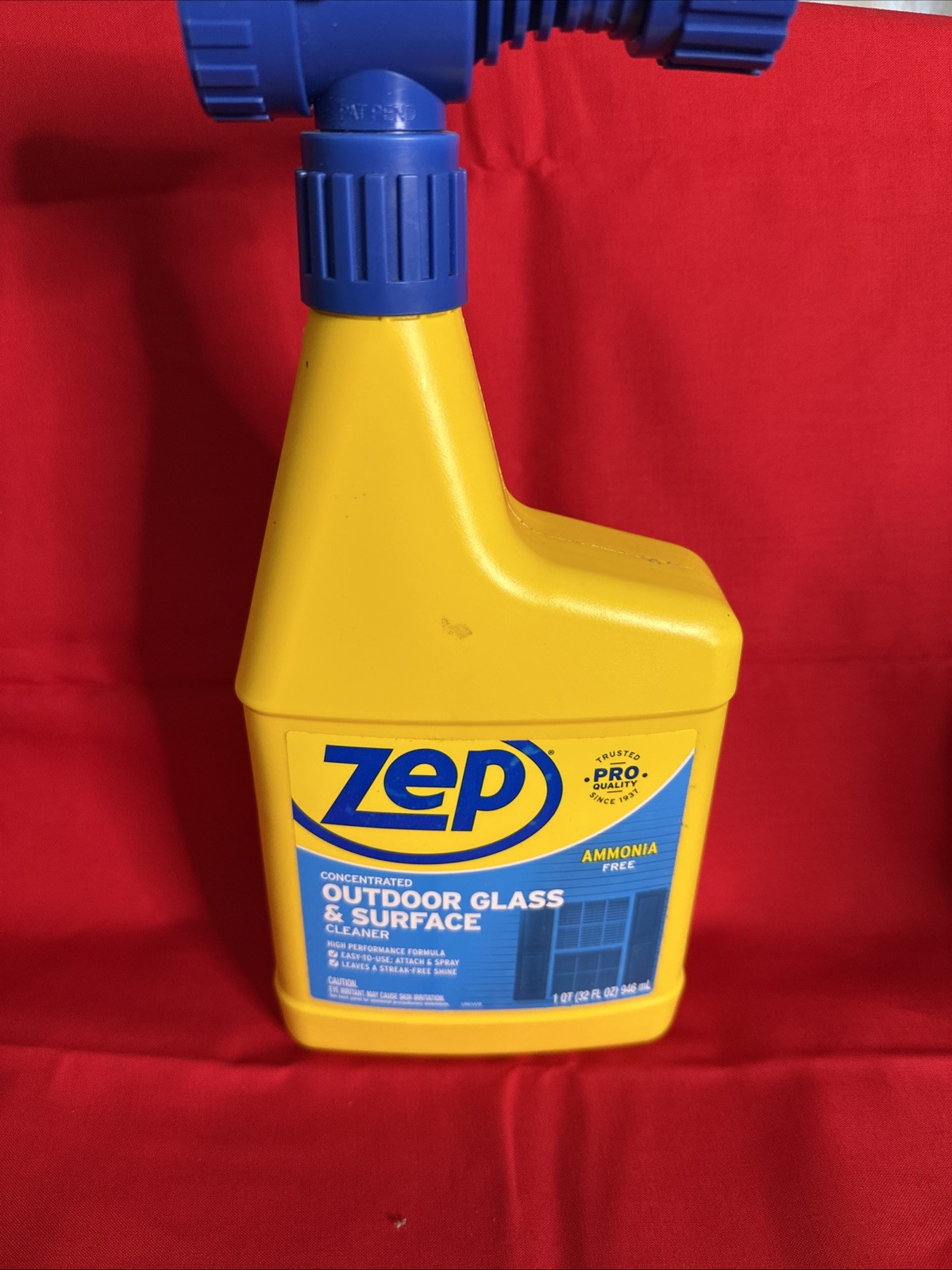 Zep Concentrated Outdoor Window Glass & House Surface Cleaner Hose End 32oz