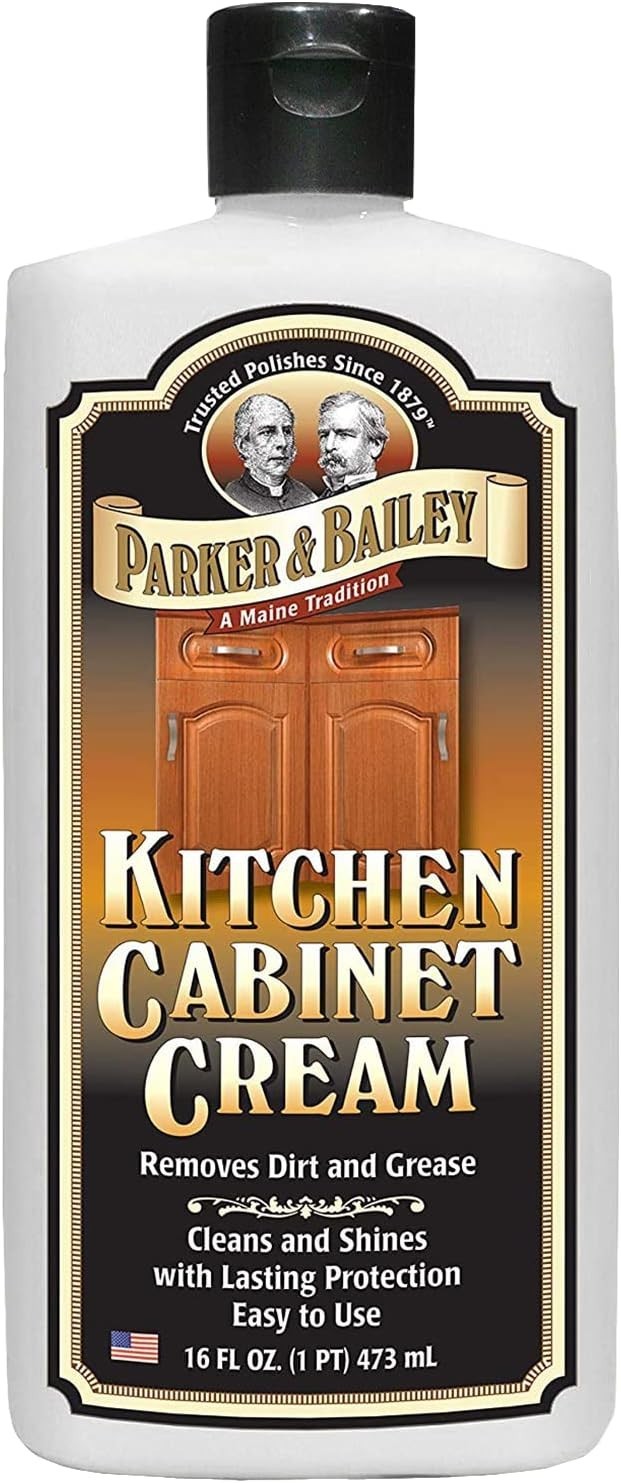 Natural Wood Cleaner & Restorer – Parker and Bailey Kitchen Cabinet Cream 16 oz