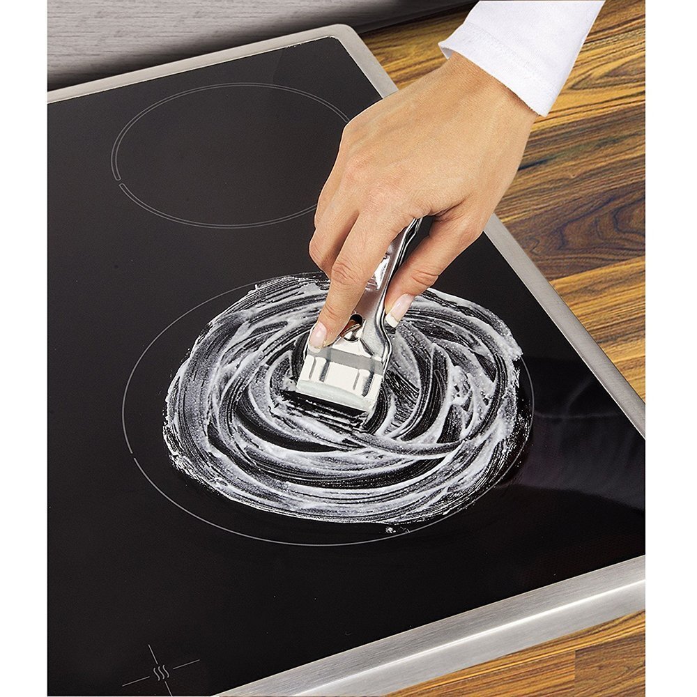 1 Pc Glass Scraper Suitable For Glass Ceramic And Induction Cooktops & 5 Pc Repl
