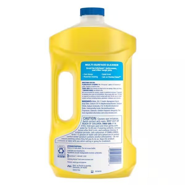 Mr. Clean 64 oz. Lemon Scent All-Purpose Multi Surface Cleaner, 2x Concentrated