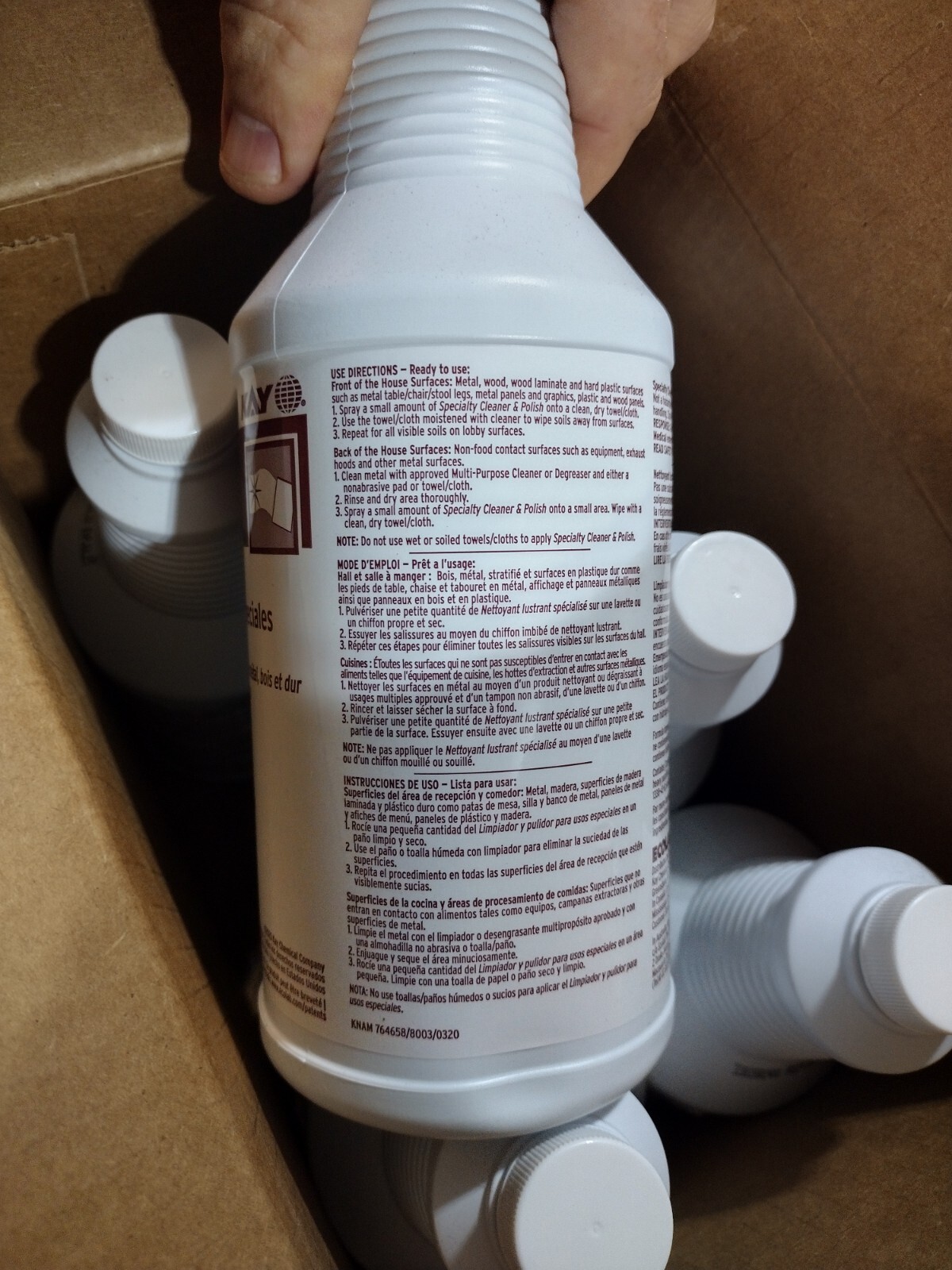 Kay ECOLAB Specialty Cleaner & Polish 1 Quart – EX 07/25 – LOT of 2