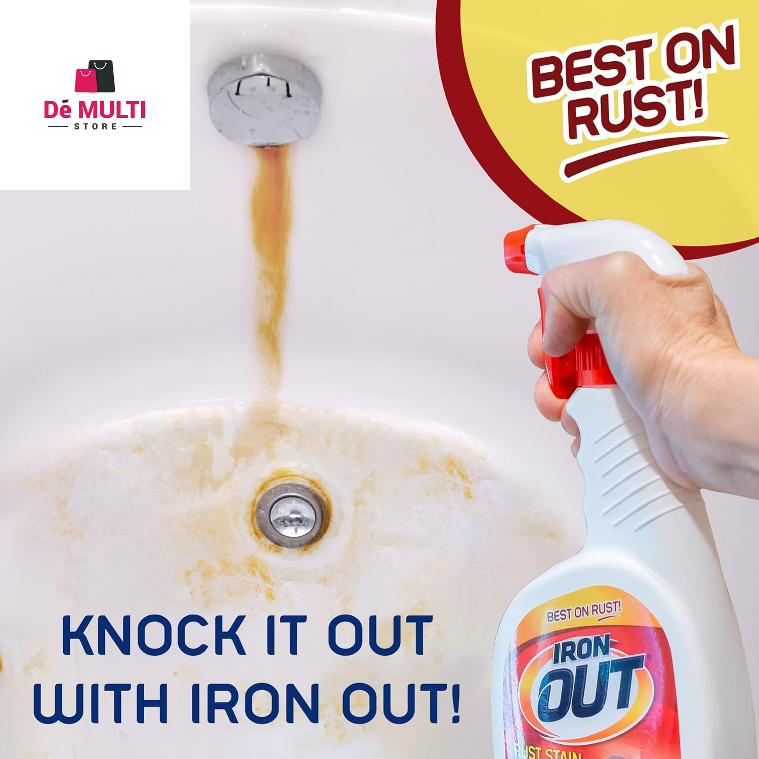 Iron OUT Rust Stain Remover Spray Gel, Remove Rust Stains in Bathrooms, Kitch