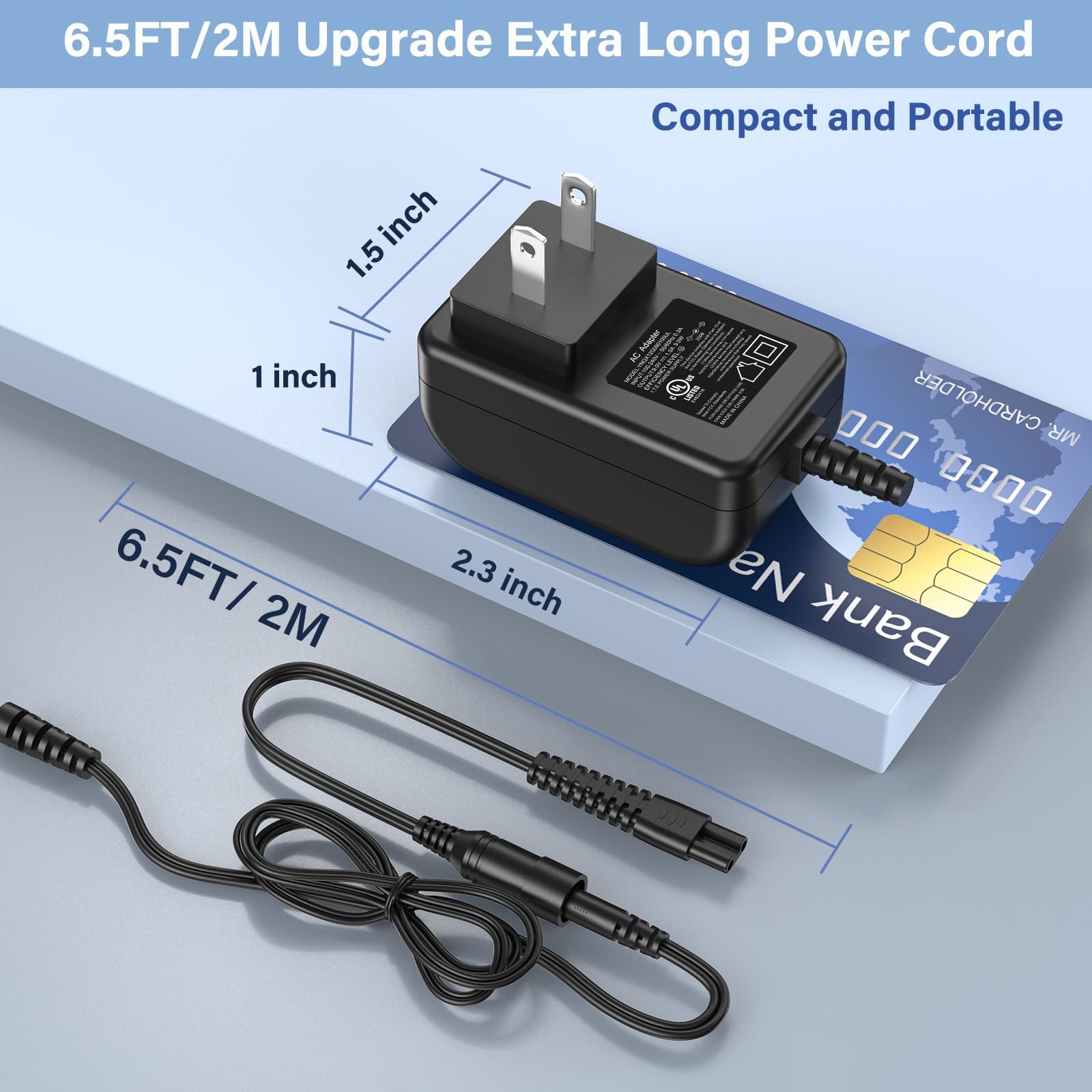 9V Scrubber Charger Fit for Homitt HM115C Electric Spin Scrubber