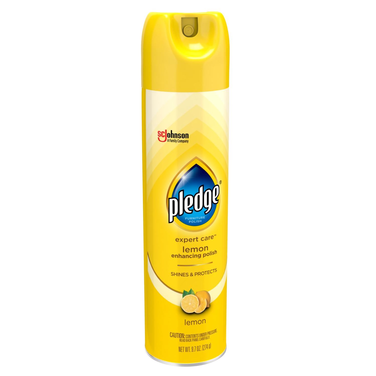 Pledge Lemon Scent Furniture Polish 9.7 oz Spray (Pack of 6)