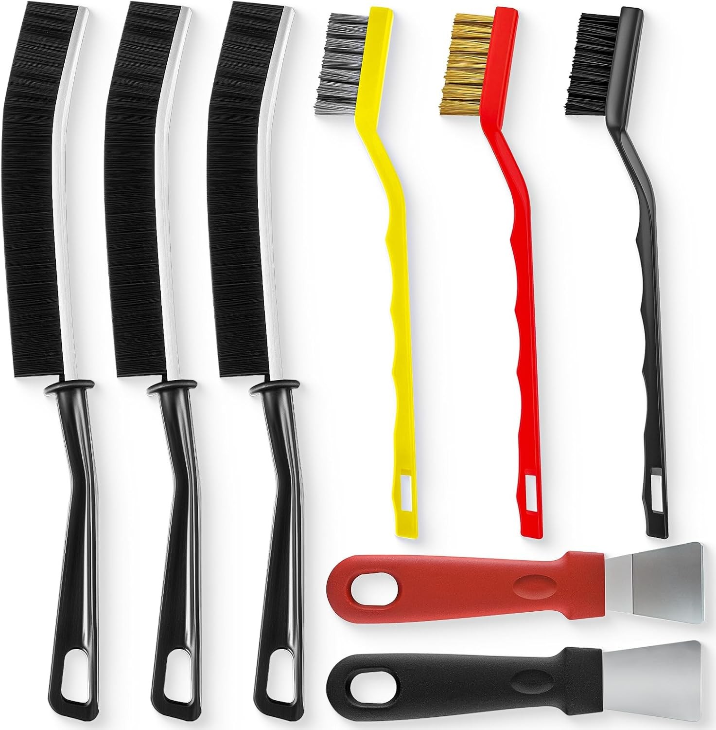 Hard Bristle Crevice Cleaning Brush for Kitchen Bathroom Grout and Household Use