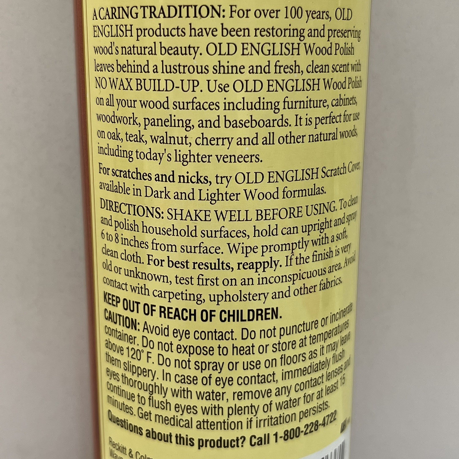 1997 Old English Country Scent Furniture Wood Polish Spray Discontinued 12.5oz