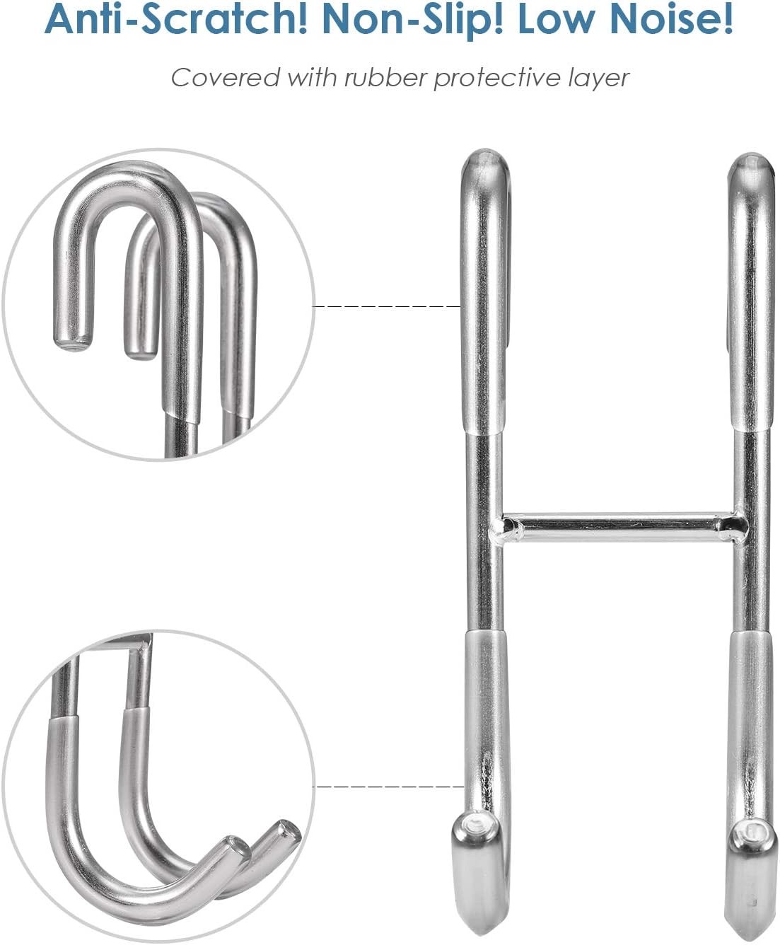 10-Inch Shower Squeegee Set Includes Shower Door Hook & Adhesive Hook Squeegee