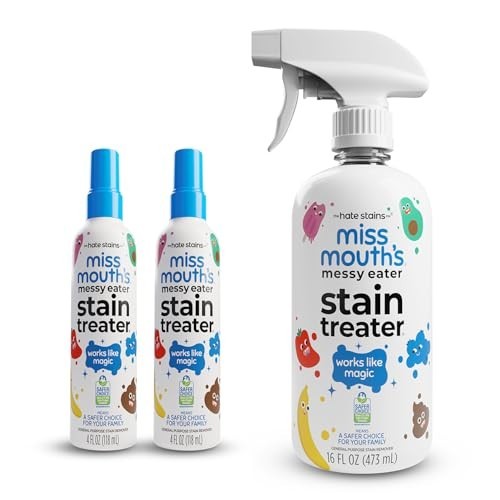 Messy Eater Stain Treater 4oz 2-Pack & 16oz Spray – Baby Stain Remover for Cloth