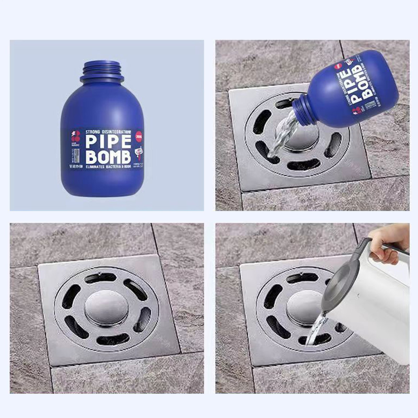 `300ml Powerful Pipe Dredging Agent Wild Tornado Sink & Drain Cleaner Agent`