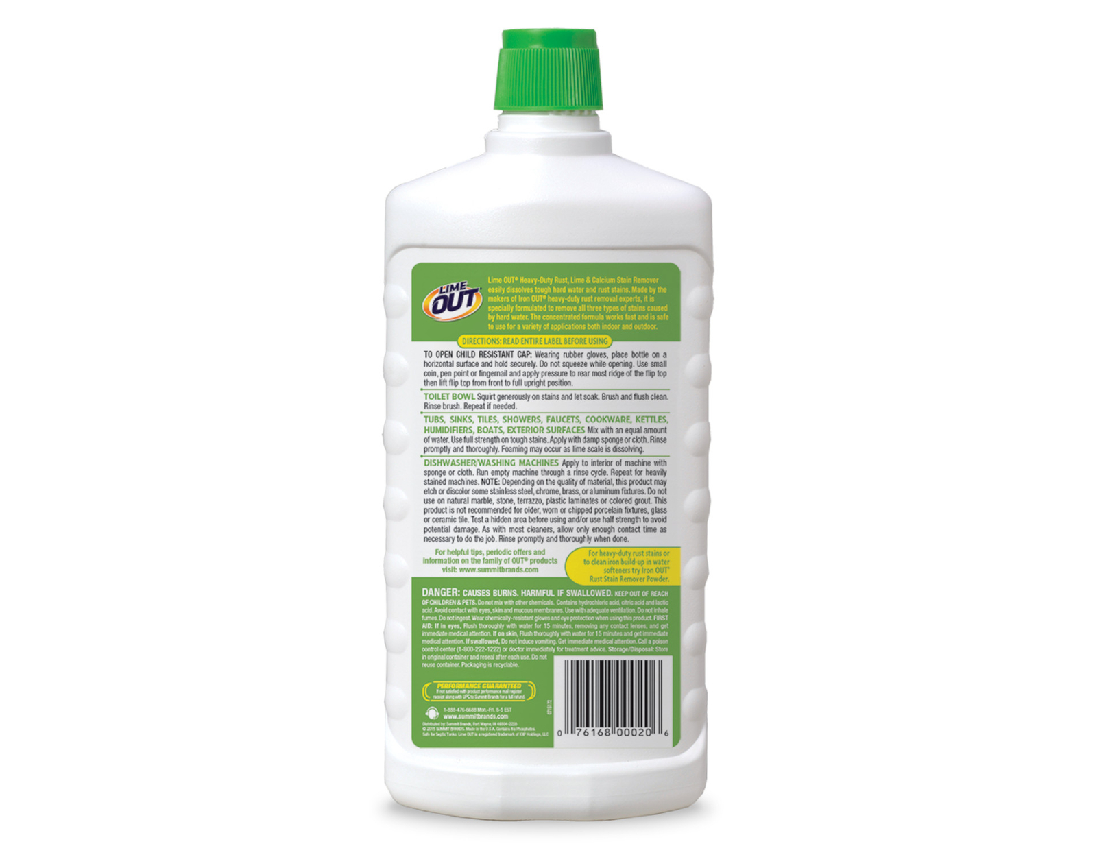 Lime Out Heavy-Duty Rust Lime & Calcium Stain Remover, 24 Fl. Oz. – Pack of 3
