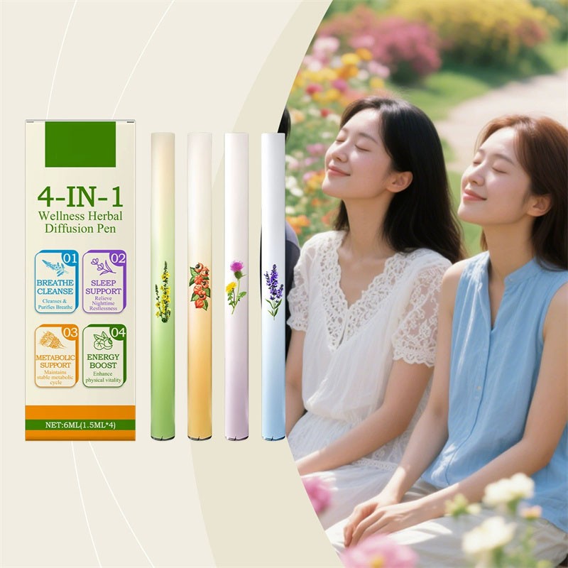 4PCS Natural Diffuser with Mint for Lung Health & Fresh Air 2026 NEW