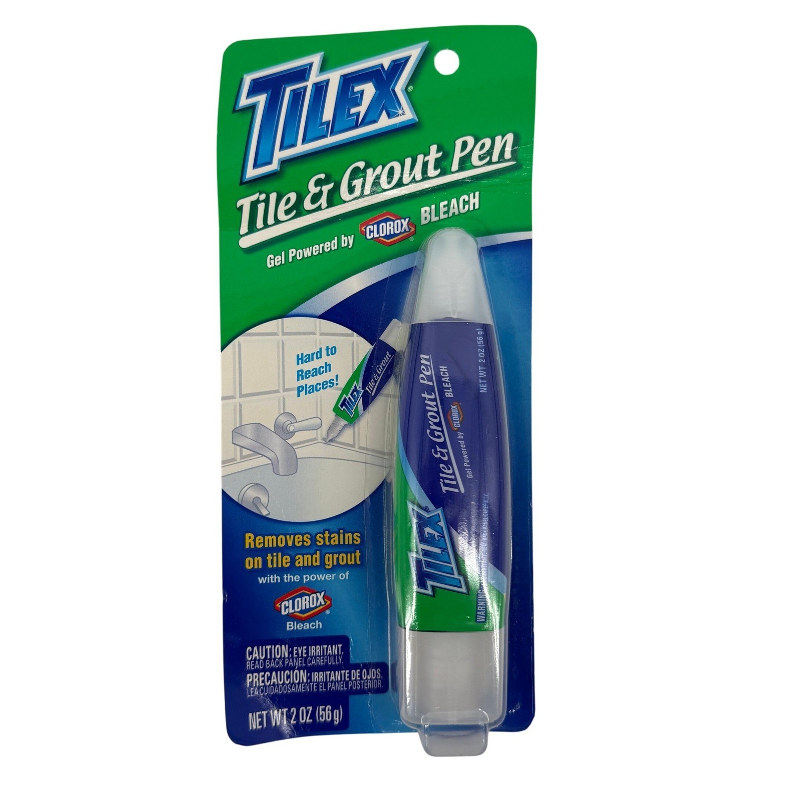 Tilex Tile & Grout Pen Dual-Tipped Fine Point Broad Scrubber 2 oz New Sealed