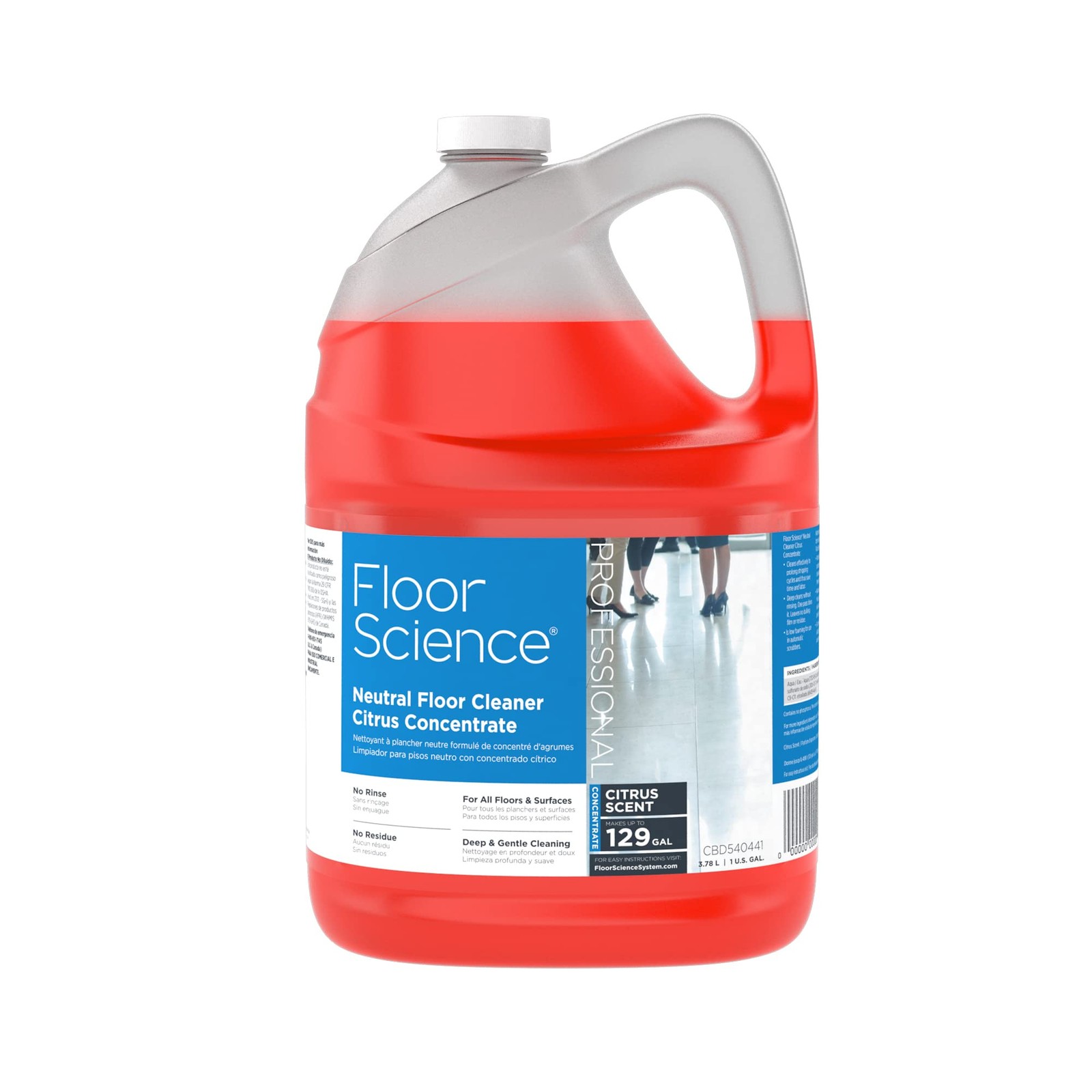 Diversey Floor Science CBD540441 Professional Neutral Floor Cleaner, Deep & G…