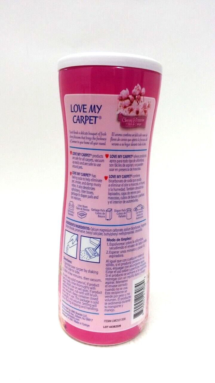 5x LOVE MY CARPET 2-in-1 Carpet & Room Deodorizer CHERRY BLOSSOM 18 Oz Ea SEALED