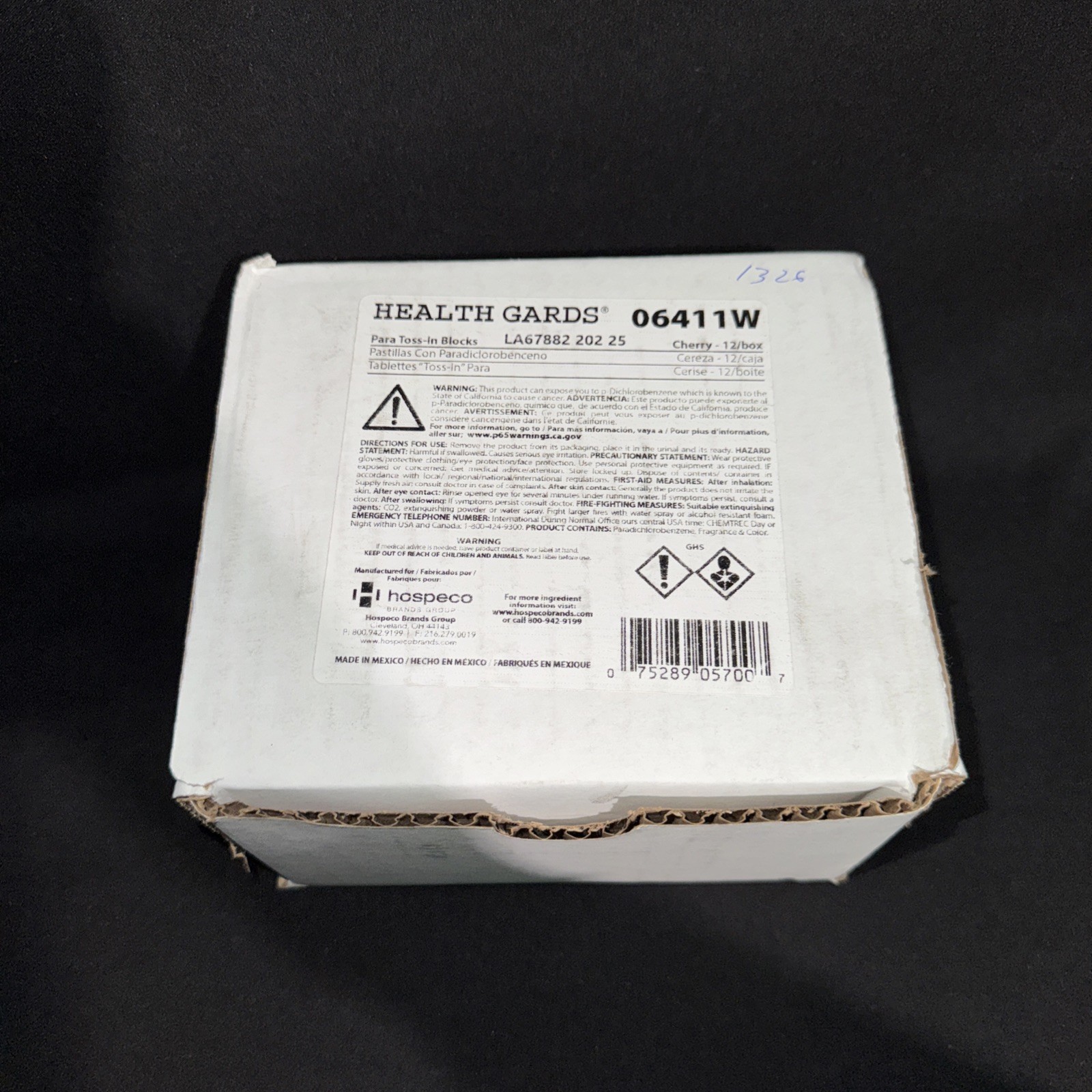 Hospeco Health Gards Para Toss In Cherry 06411W Box of 12