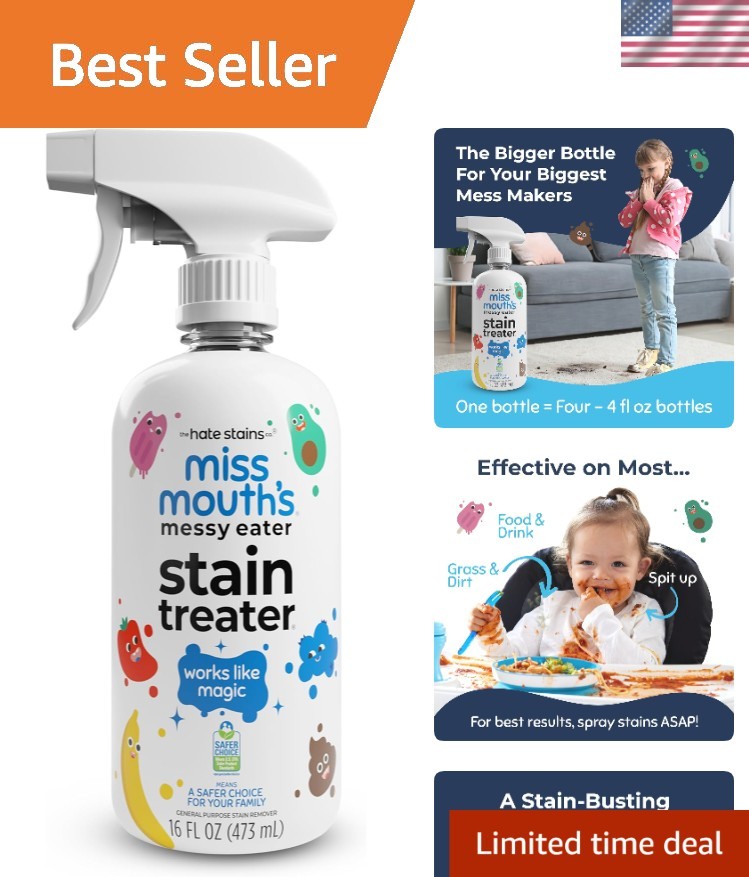 EPA Certified 16oz Messy Eater Stain Remover – Effective for All Fabrics