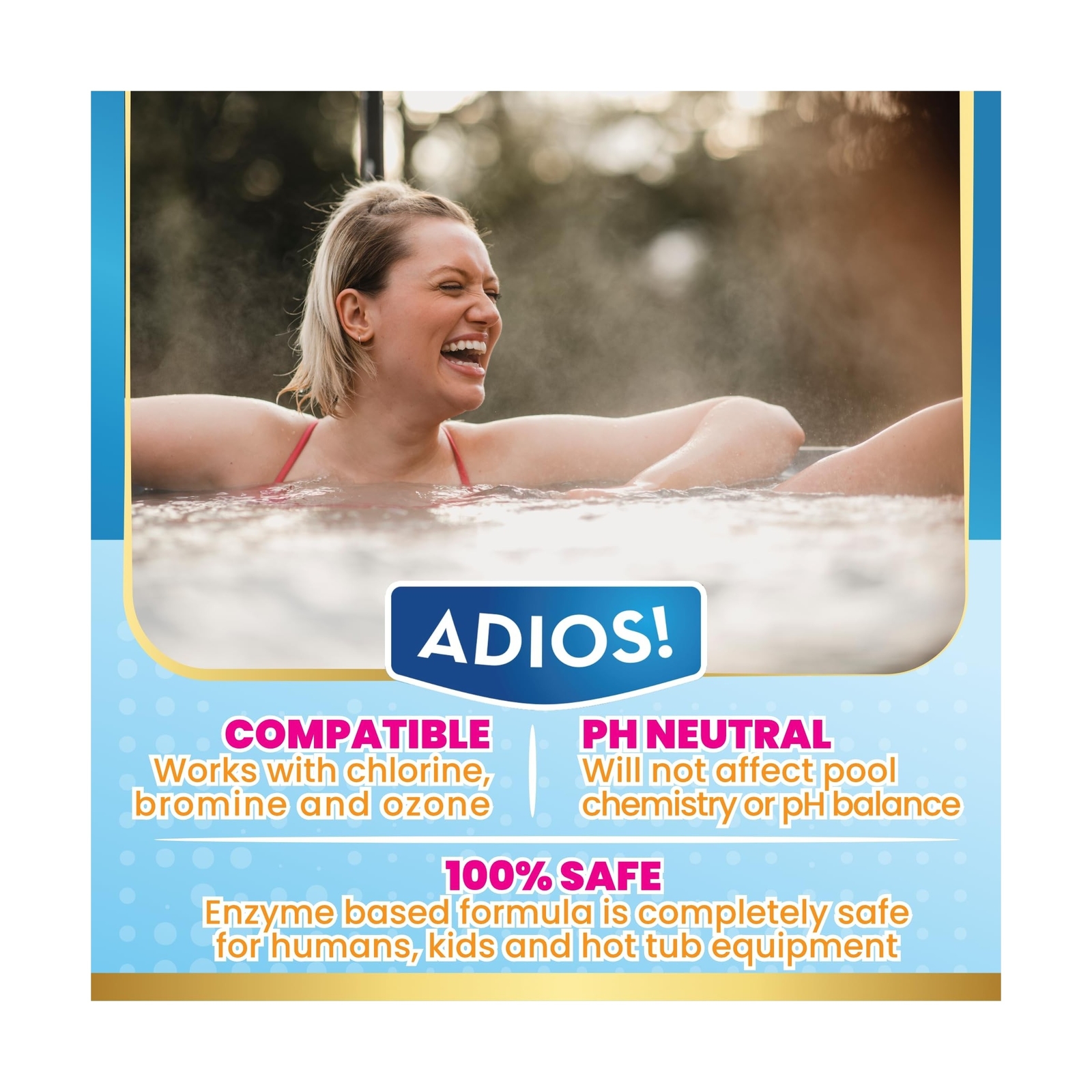 3-in-1 Hot Tub Cleaner Clarifies Water, Prevents Scum, Removes Foam and Stops…