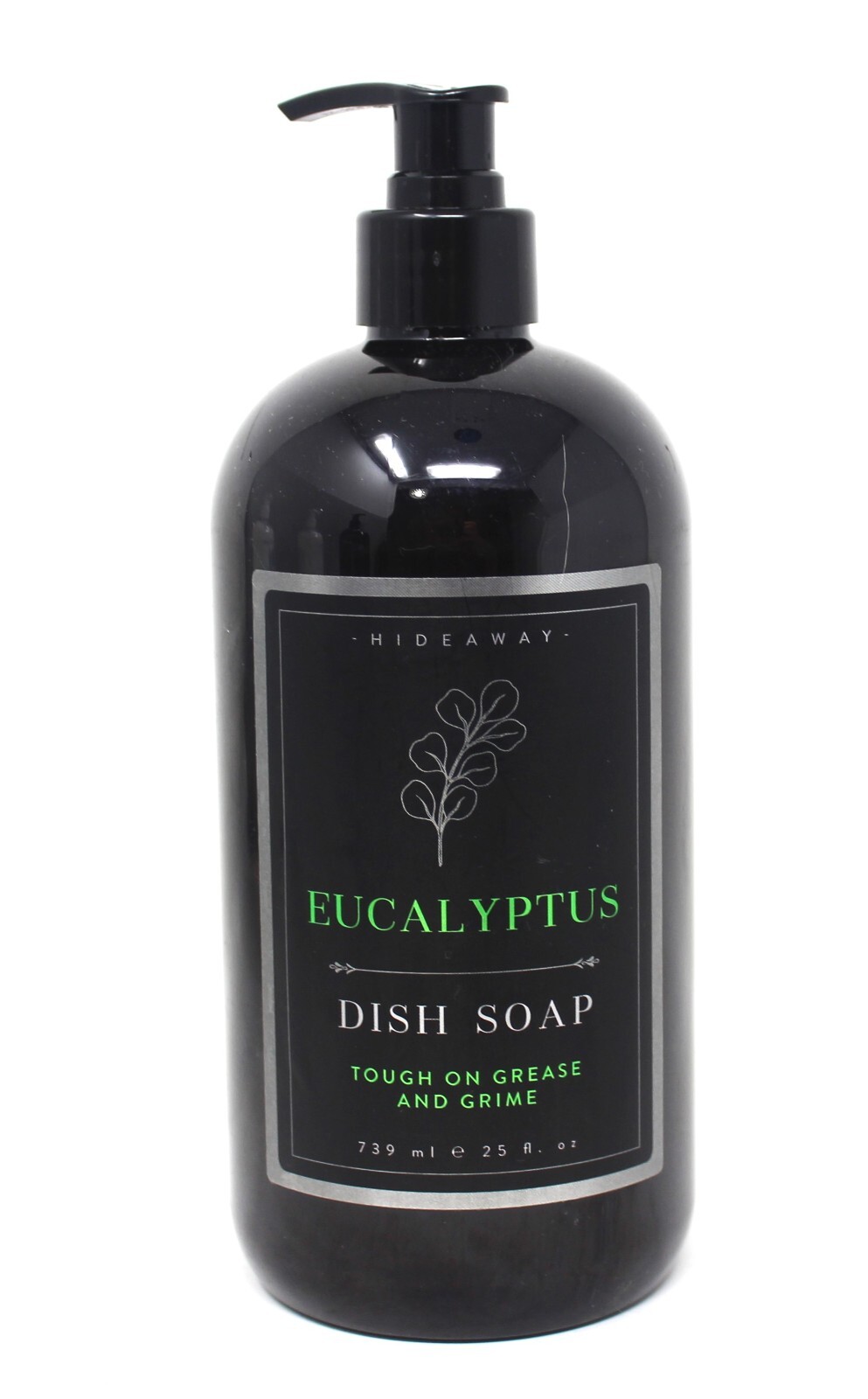 Hideaway Eucalyptus Dish Soap 25 oz Tough on Grease & Grime Brand New