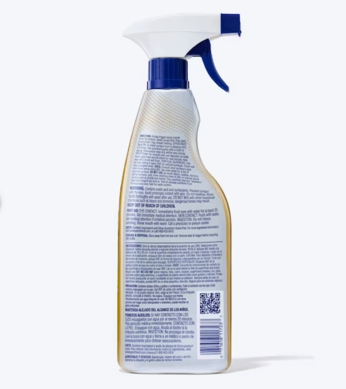 25.4 Fluid ounces Lemon Foam Multipurpose Bathroom Cleaner