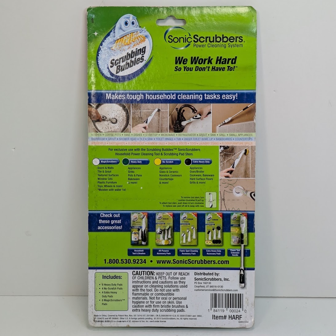 Scrubbing Bubbles Sonic Scrubbers Pad Refills 24 Count 2010 Cleaning New Sealed