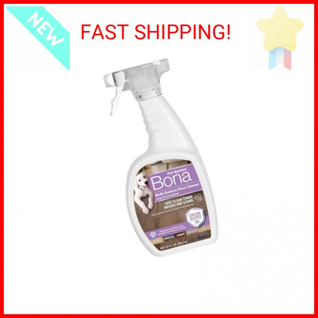 Bona Pet Spray Odor Eliminator, Dog Formulation, 32 fl oz, Safe for Carpeted Are